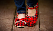 Load image into Gallery viewer, [Red Buffalo Plaid] Bow Shoes
