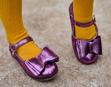 Load image into Gallery viewer, [Eggplant Shimmer] Bow Shoes
