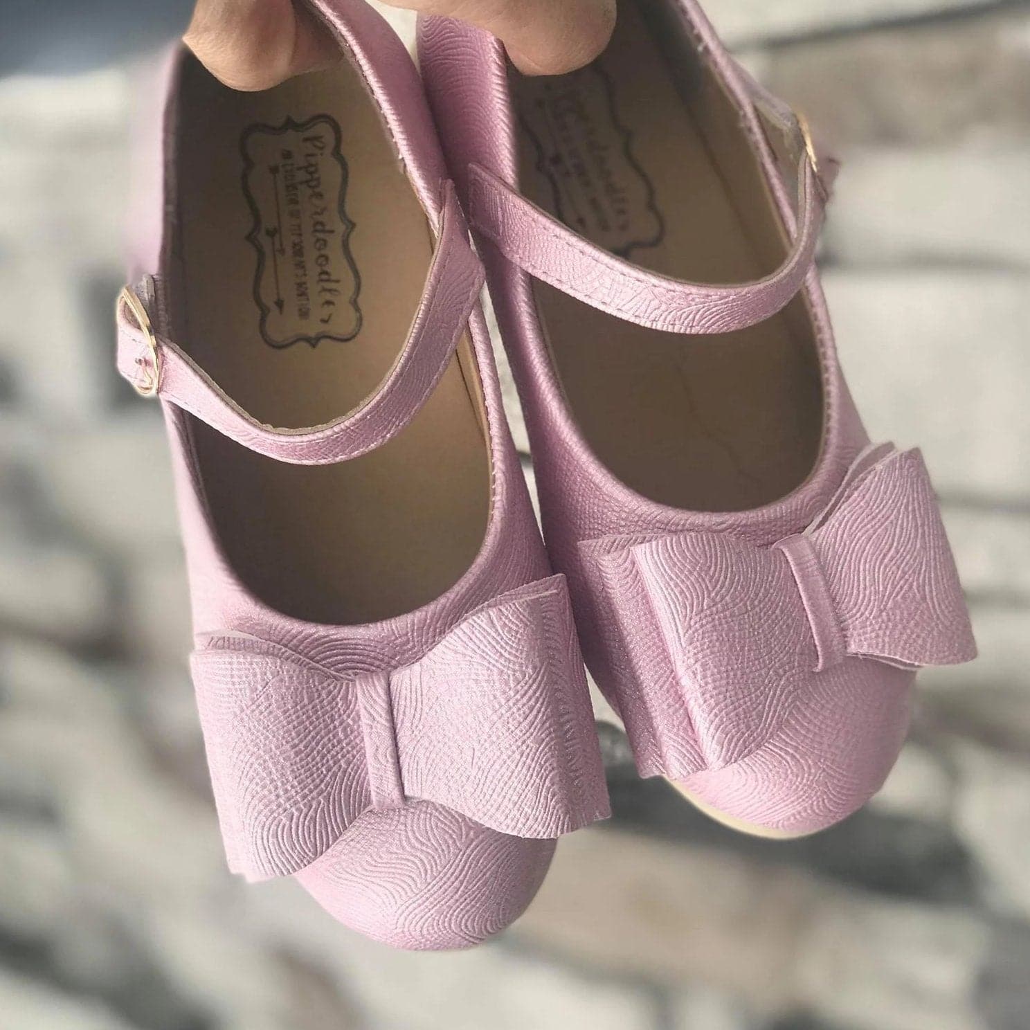 [Light Pink] FLAWED Bow Shoes