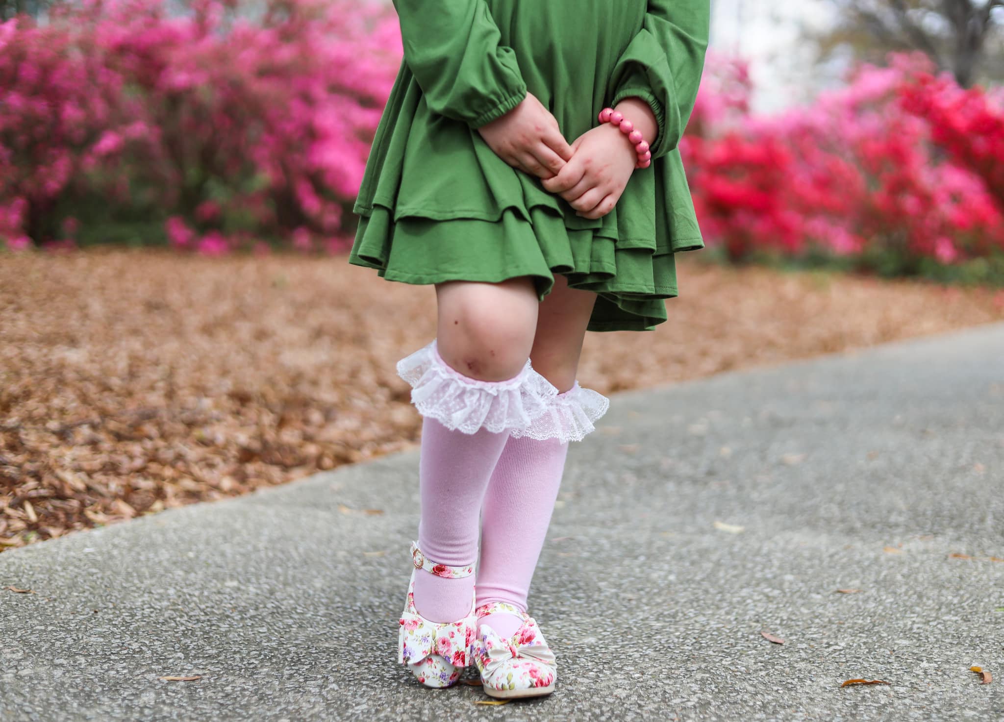 [Floral Blossom] Bow Shoes
