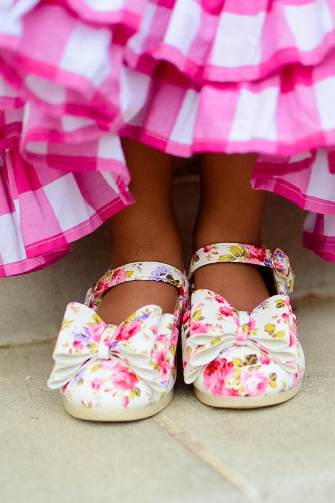 [Floral Blossom] Bow Shoes
