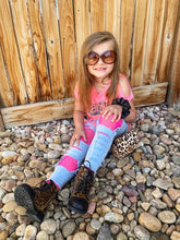 Load image into Gallery viewer, [Leopard + Black Glitter Toe] Boots
