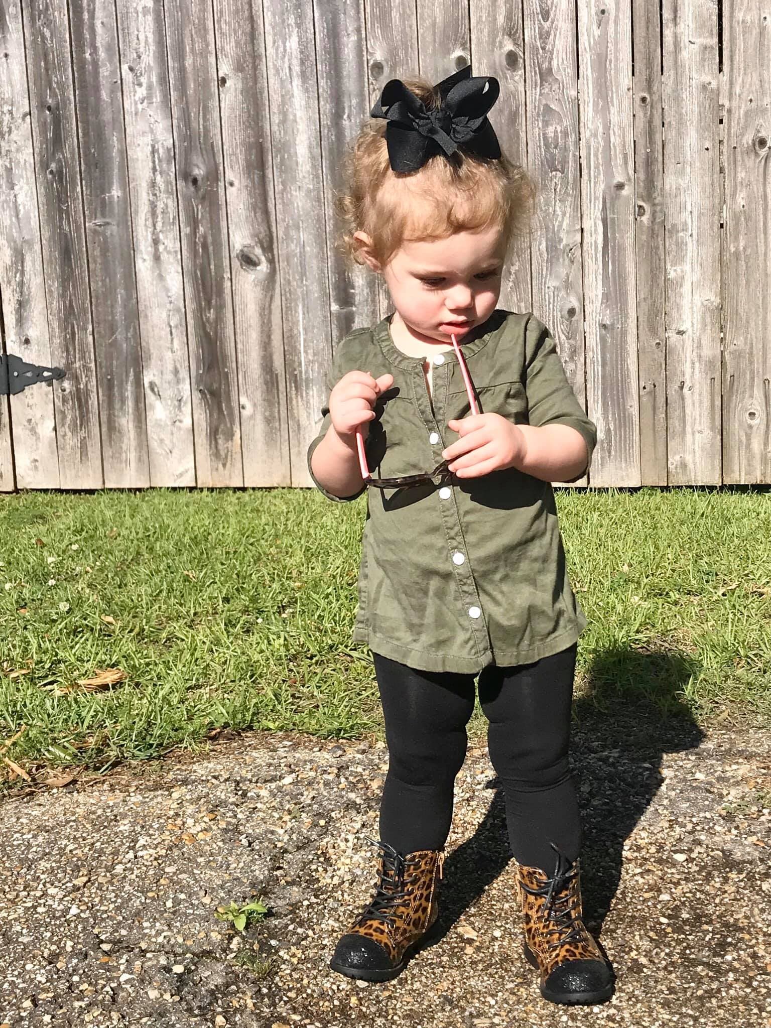 [Leopard + Black Glitter Toe] Boots