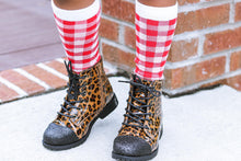 Load image into Gallery viewer, [Leopard + Black Glitter Toe] Boots
