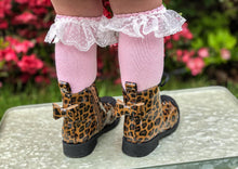 Load image into Gallery viewer, [Leopard + Black Glitter Toe] Boots
