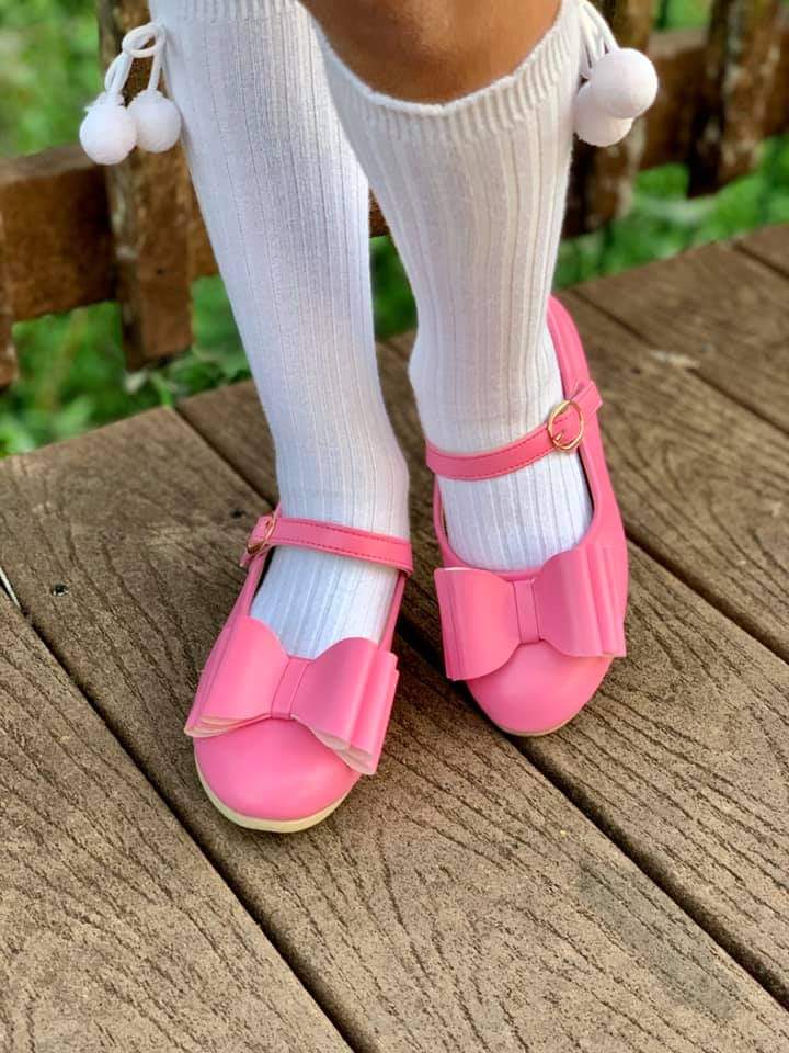 [Bubblegum Pink] Bow Shoes