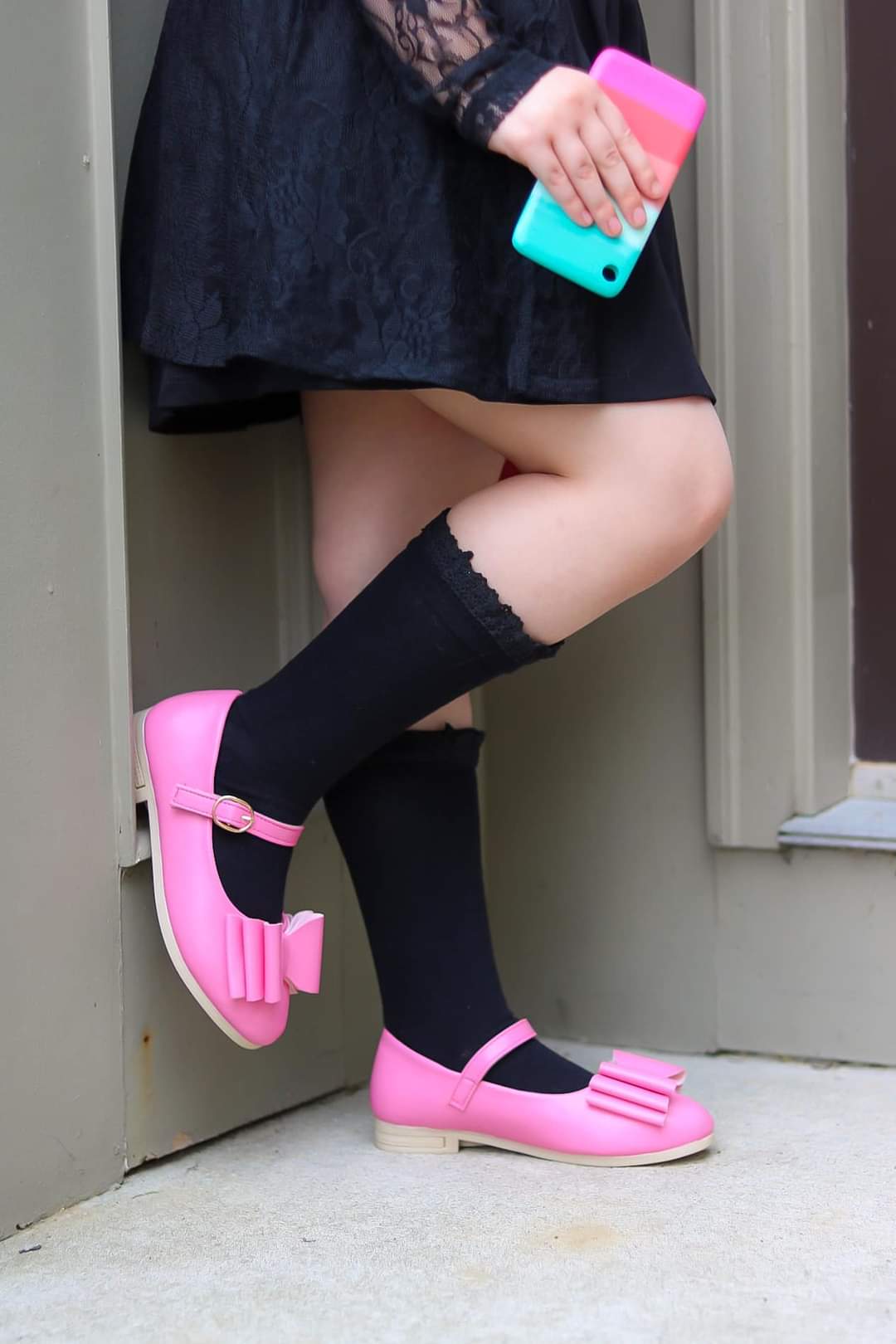 [Bubblegum Pink] Bow Shoes