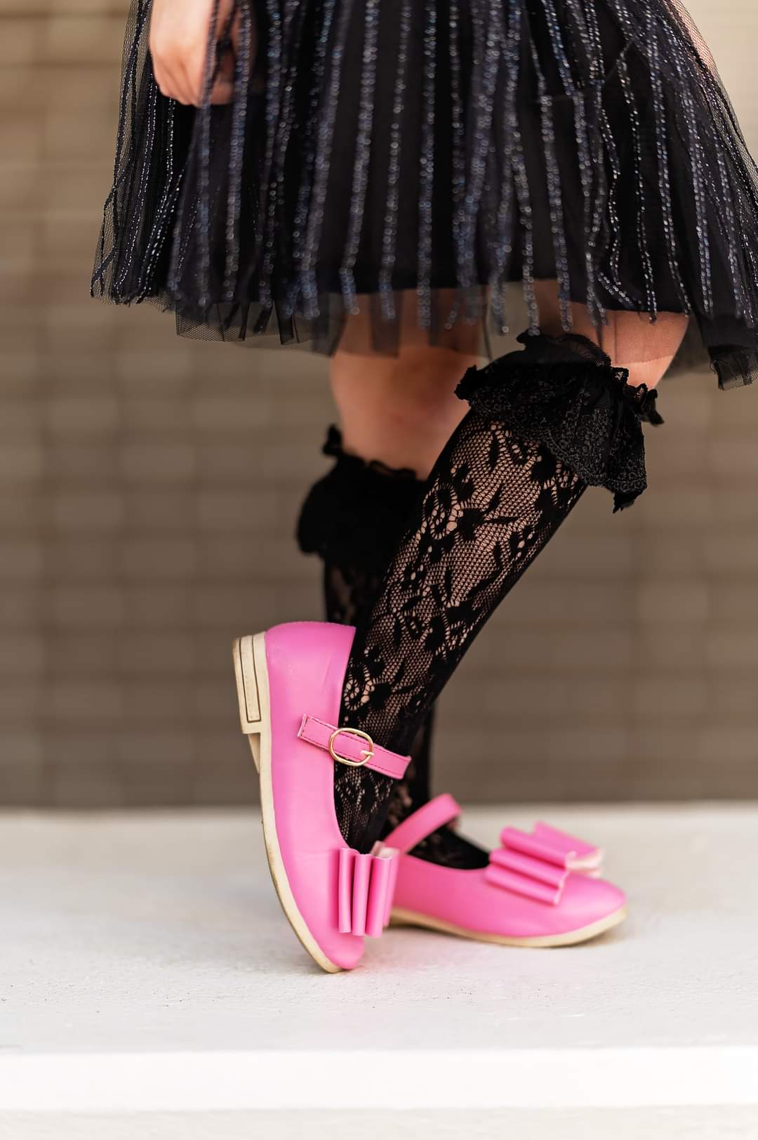 [Bubblegum Pink] Bow Shoes