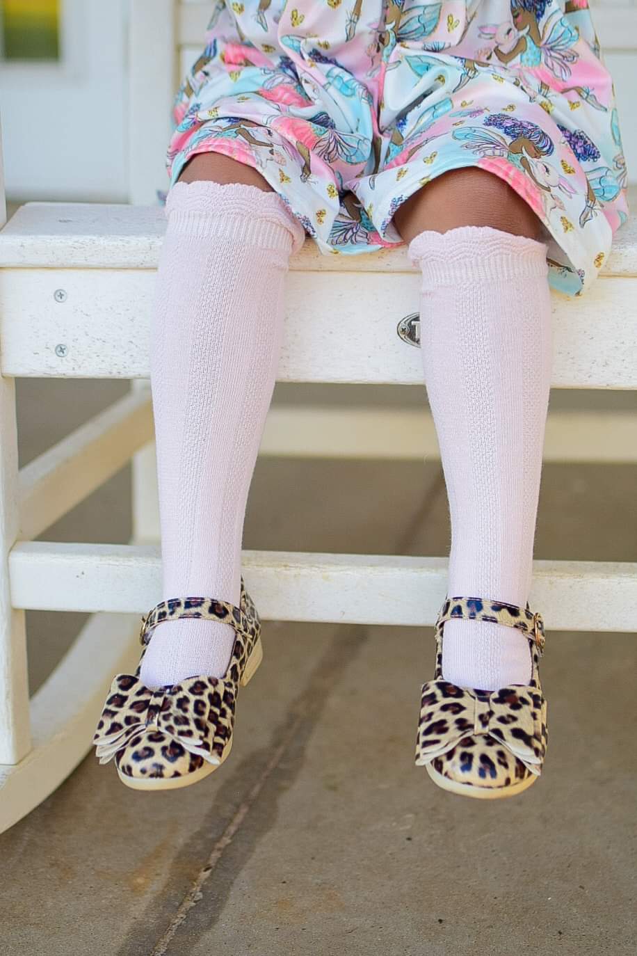 [Light Leopard] Bow Shoes