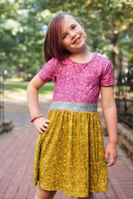 Load image into Gallery viewer, [No. 2 Glitz] Dress w/ Faux Glitter

