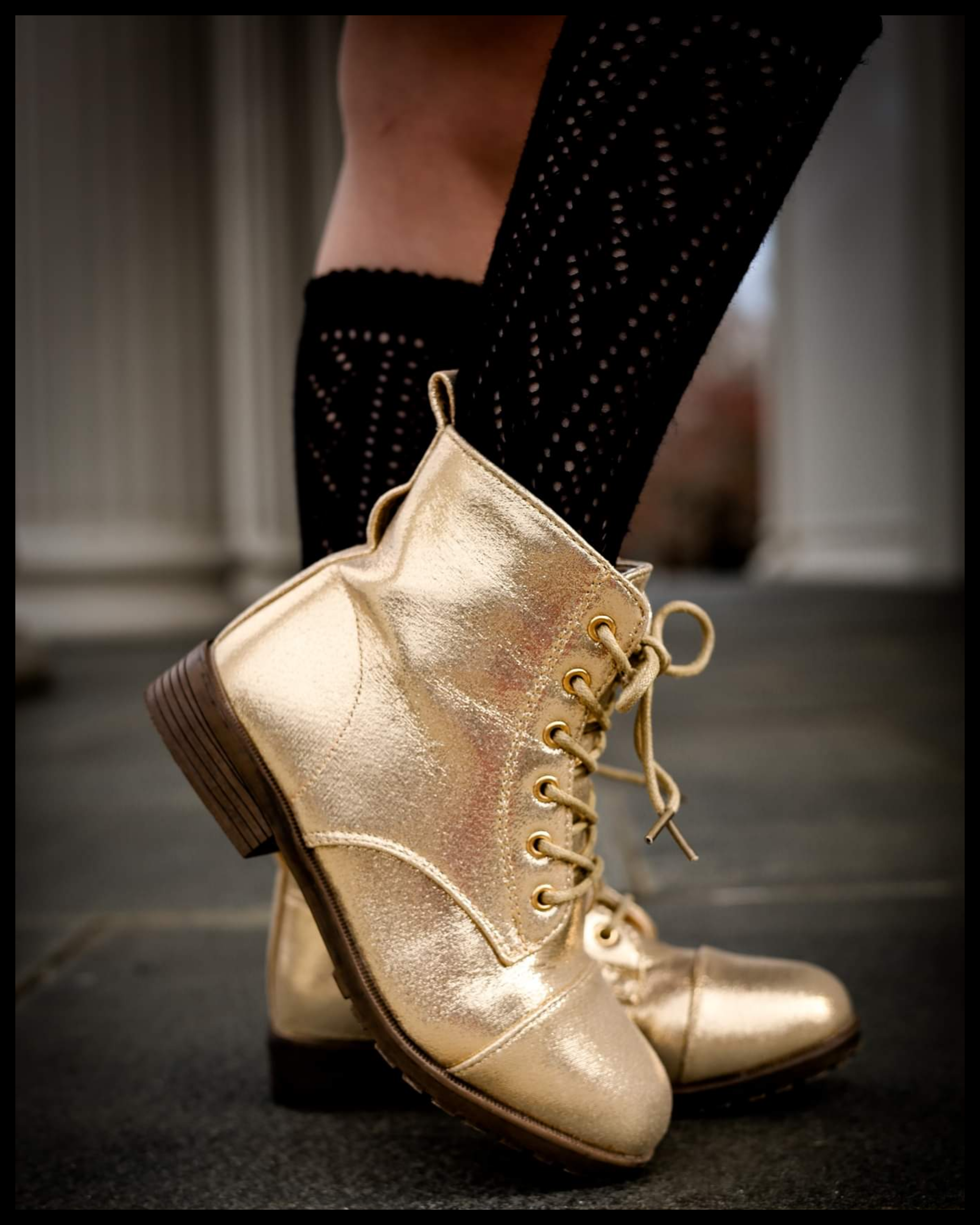 [Metallic Gold] Boots