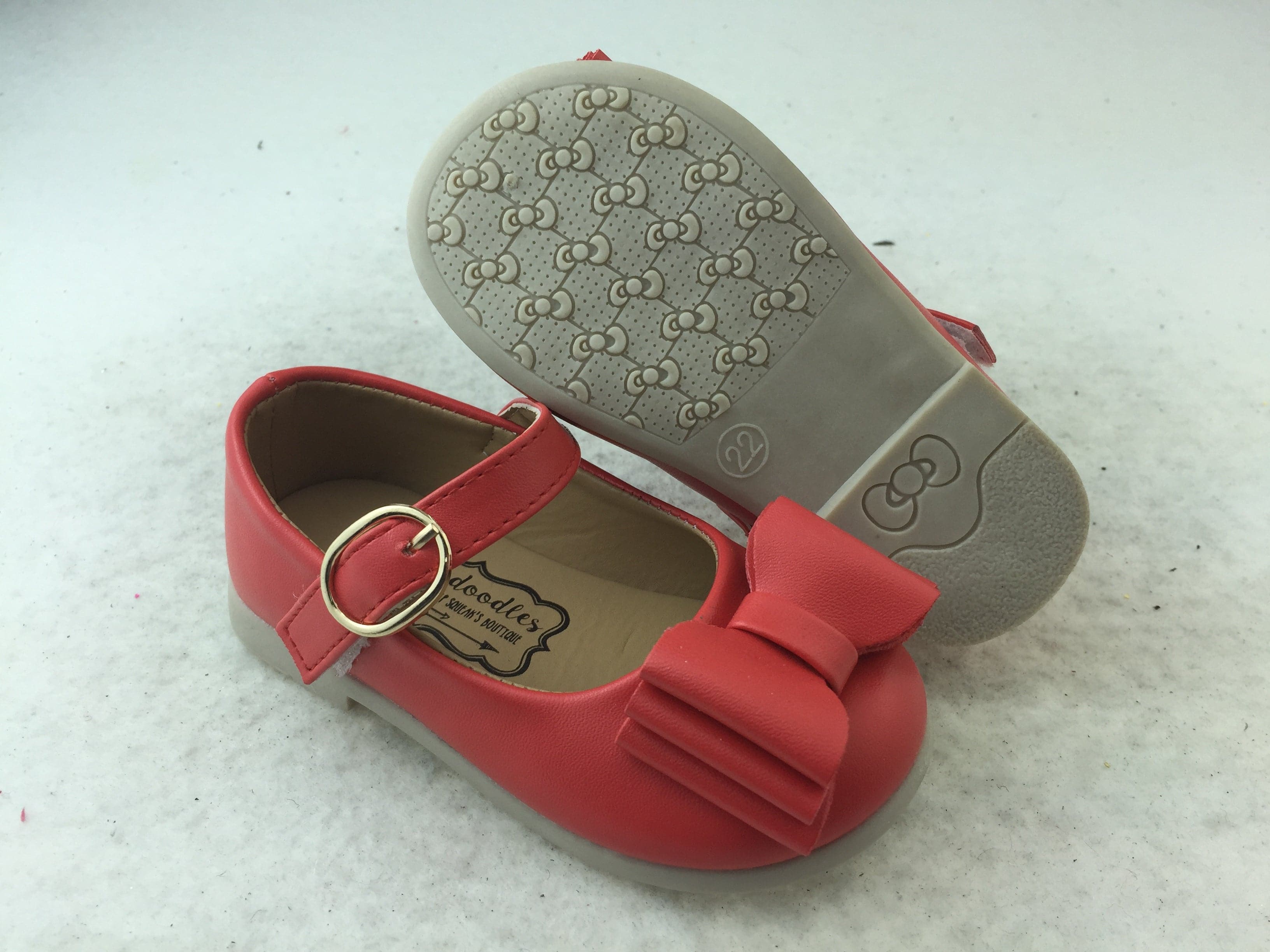 [Matte Red] Bow Shoes