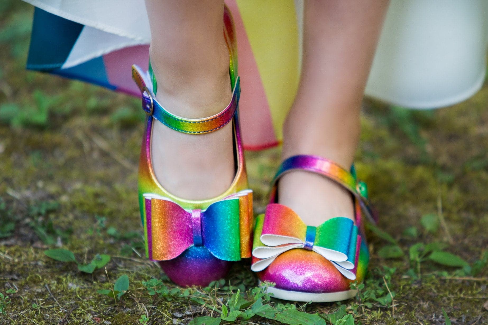 [Rainbow] Bow Shoes