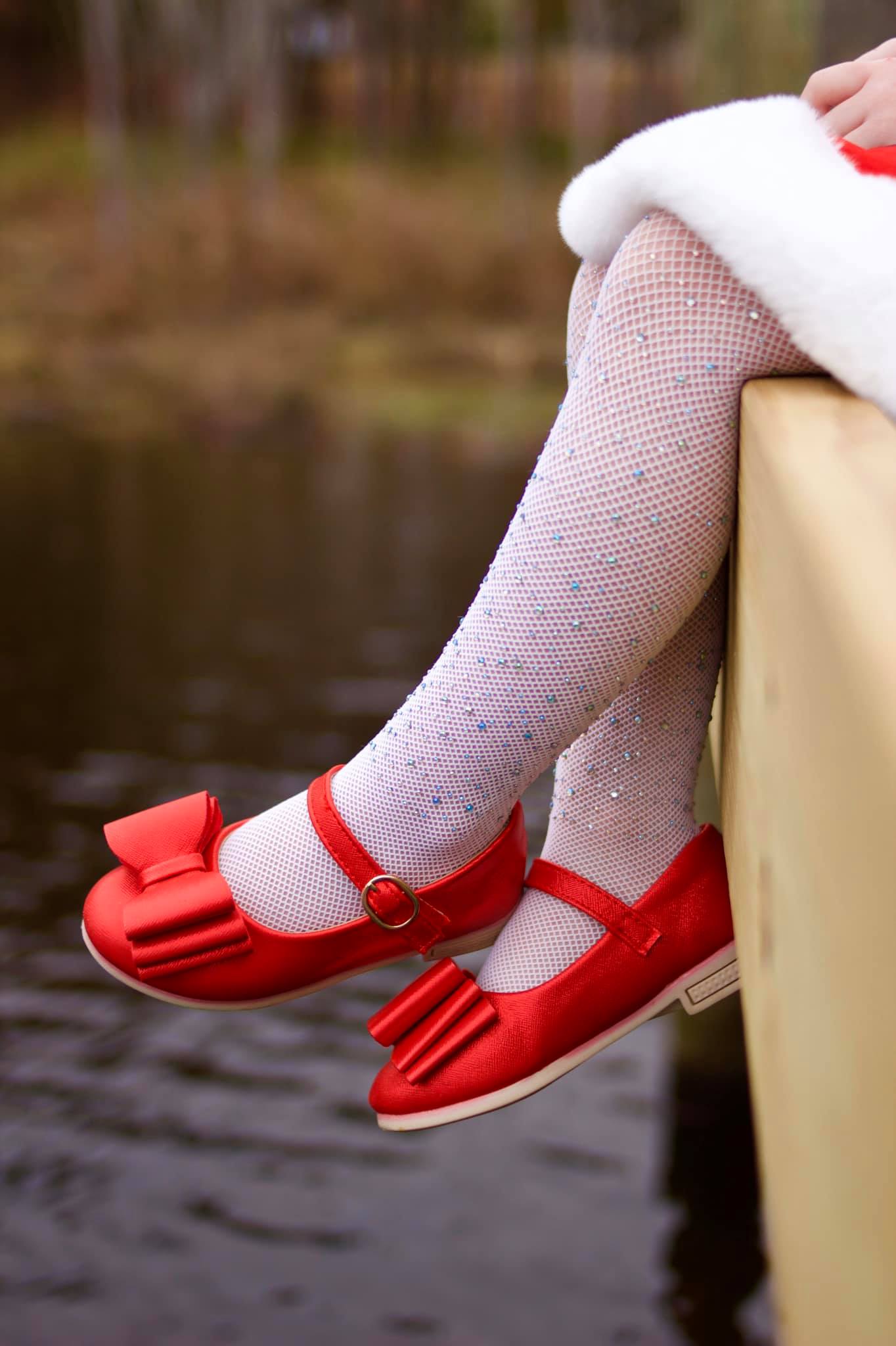 [Red Shimmer] Bow Shoes