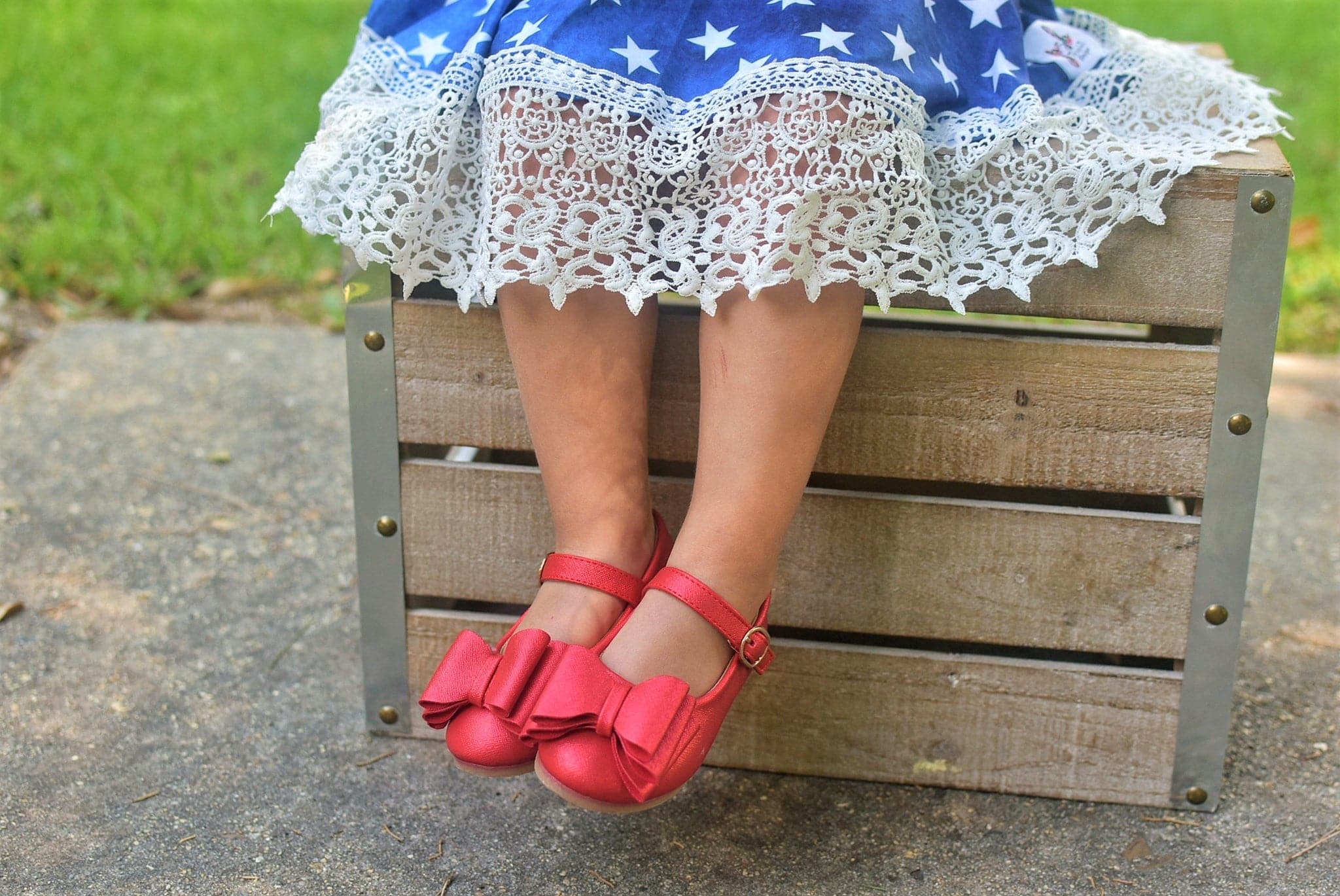 [Red Shimmer] Bow Shoes