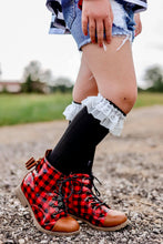 Load image into Gallery viewer, [Buffalo Plaid + Camel] Boots
