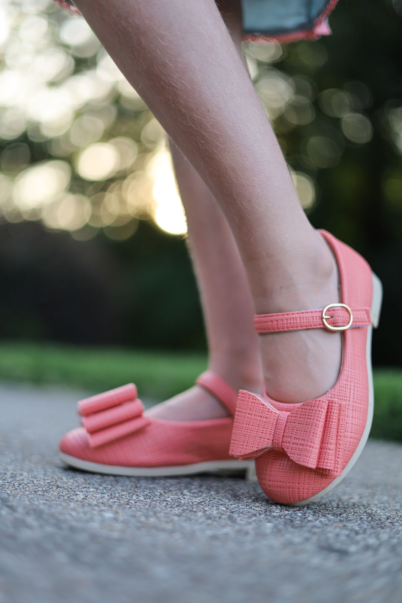 [Coral] Bow Shoes
