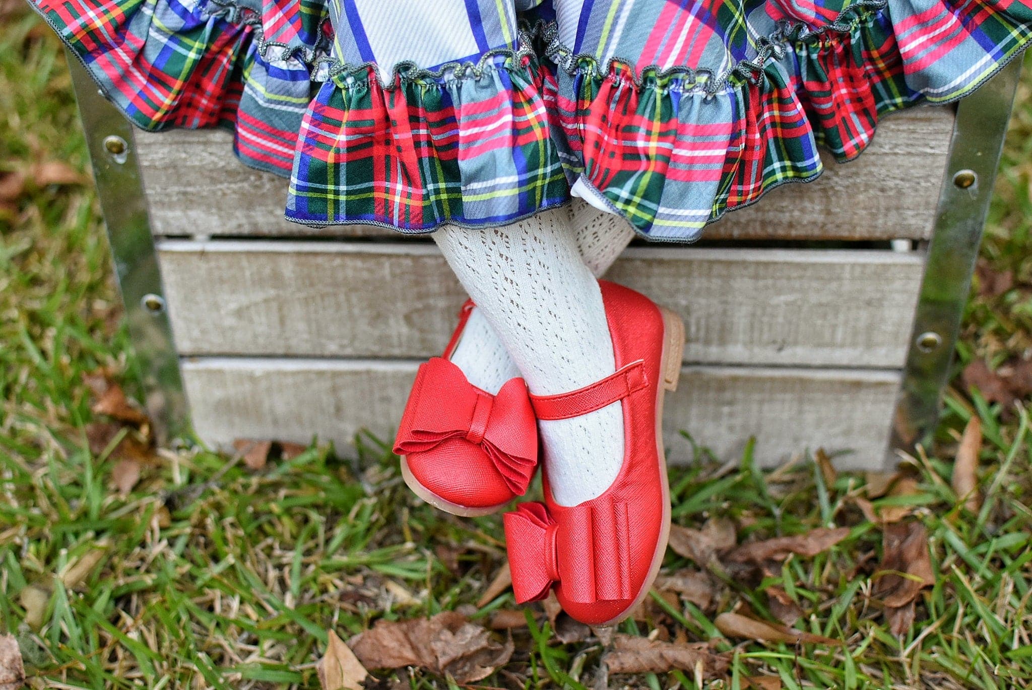 [Red Shimmer] Bow Shoes