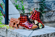 Load image into Gallery viewer, [Buffalo Plaid + Camel] Boots
