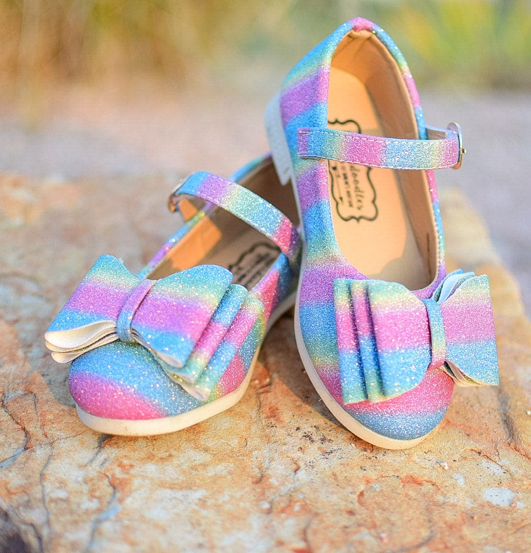 [Glitter Rainbow] Bow Shoes