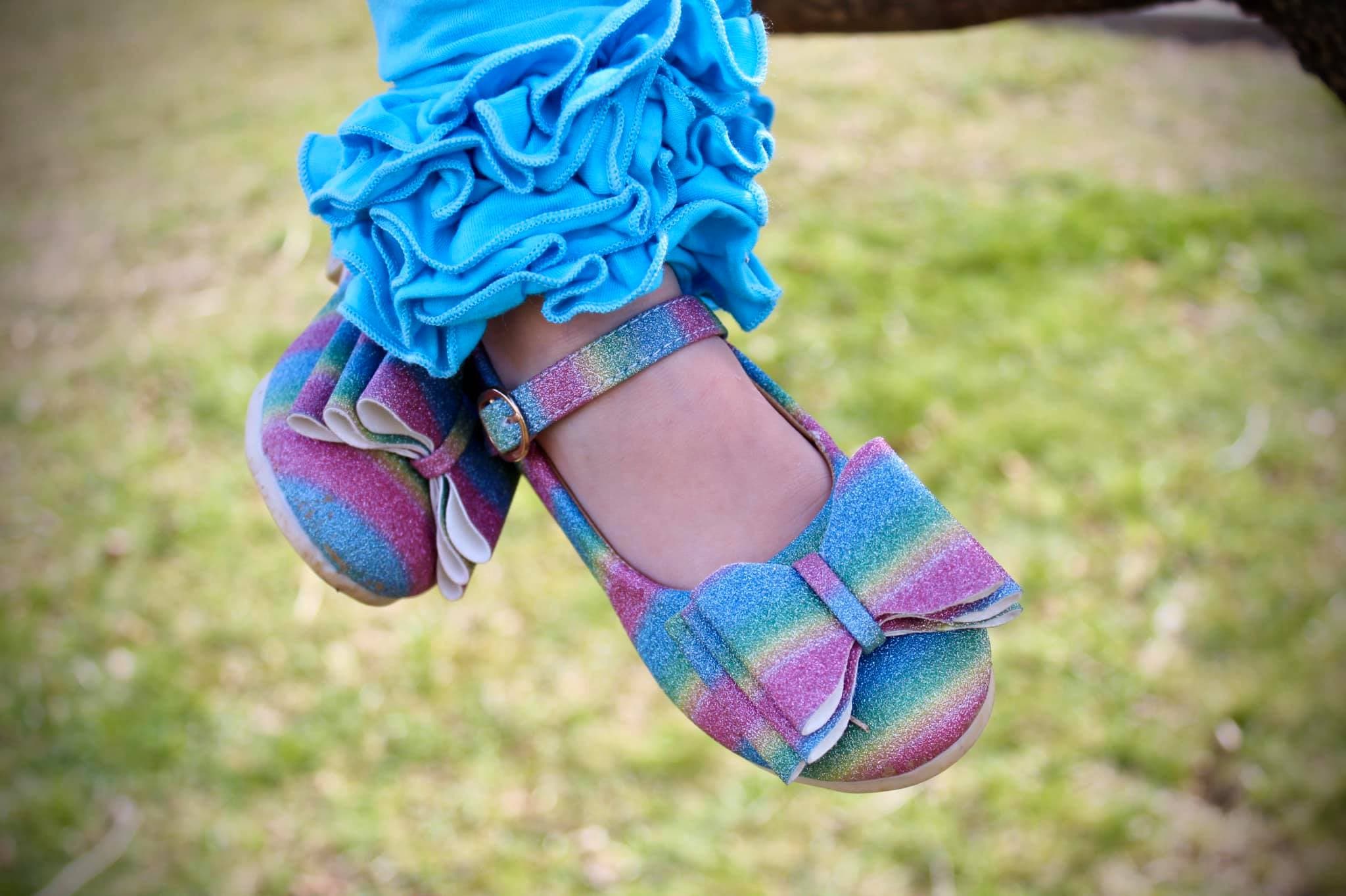 [Glitter Rainbow] Bow Shoes