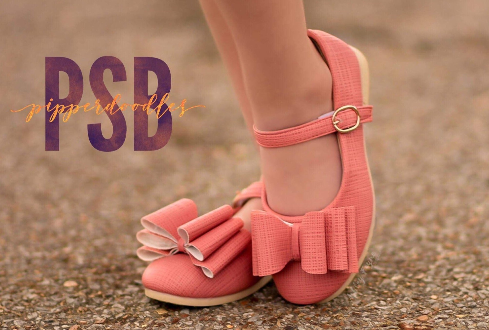 [Coral] Bow Shoes