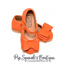 Load image into Gallery viewer, [Orange Suede] Bow Shoes
