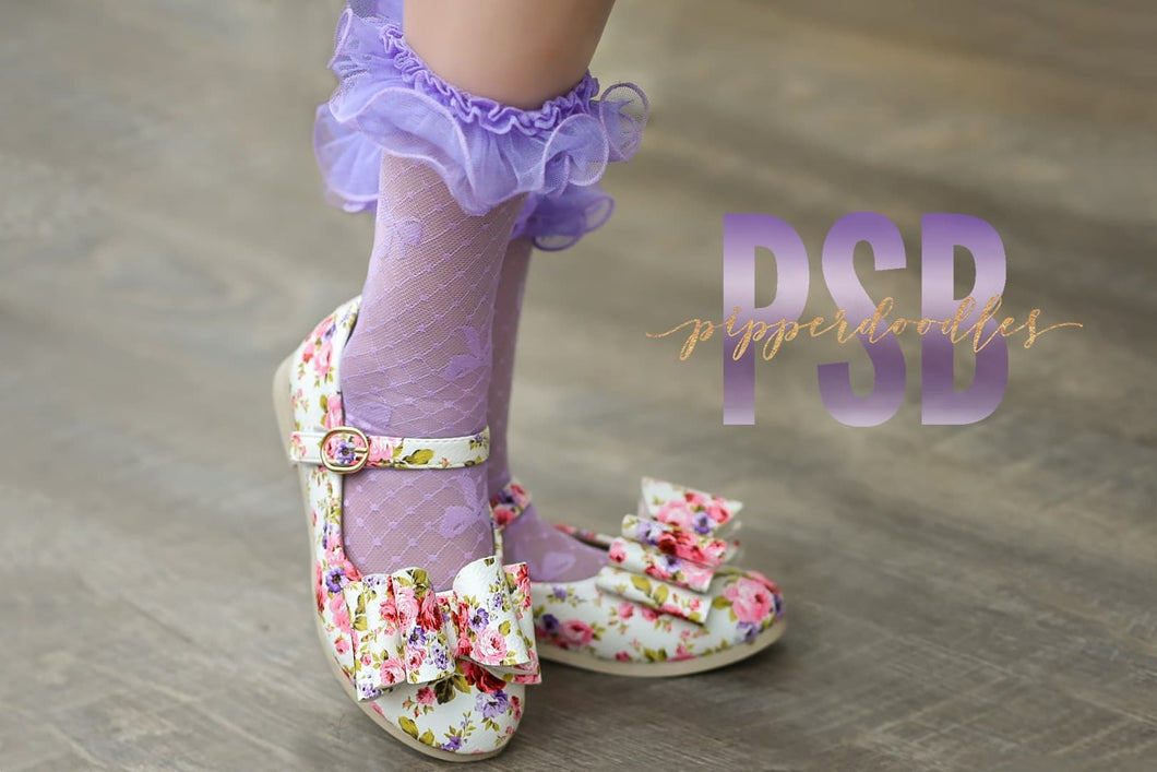 [Floral Blossom] Bow Shoes
