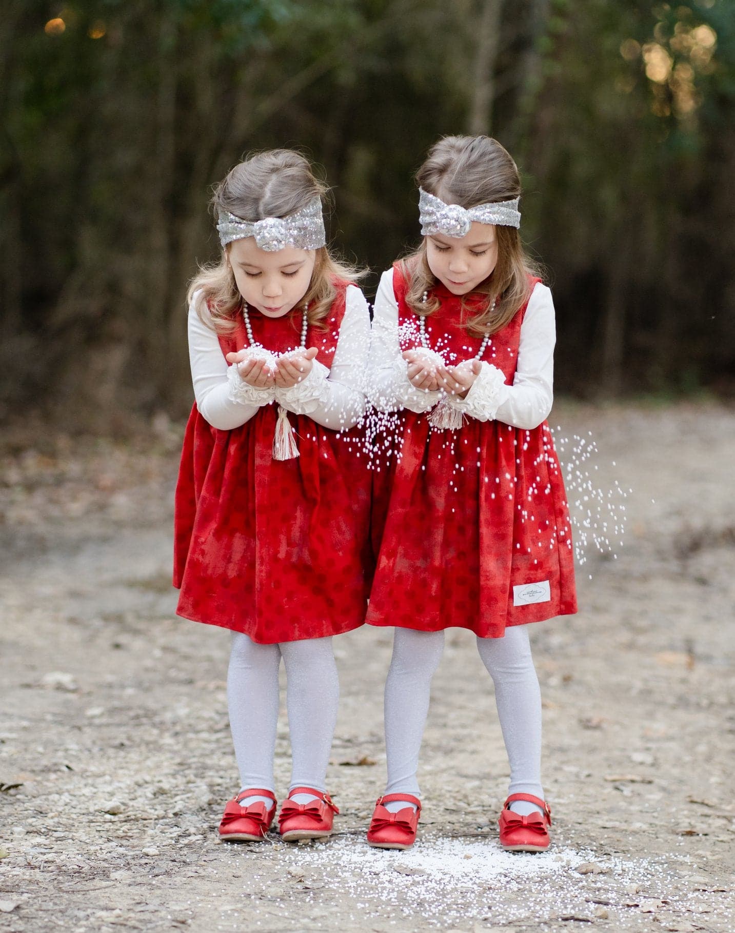 [Red Shimmer] Bow Shoes
