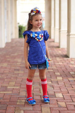 Load image into Gallery viewer, [Blue Sparkle] Bow Shoes
