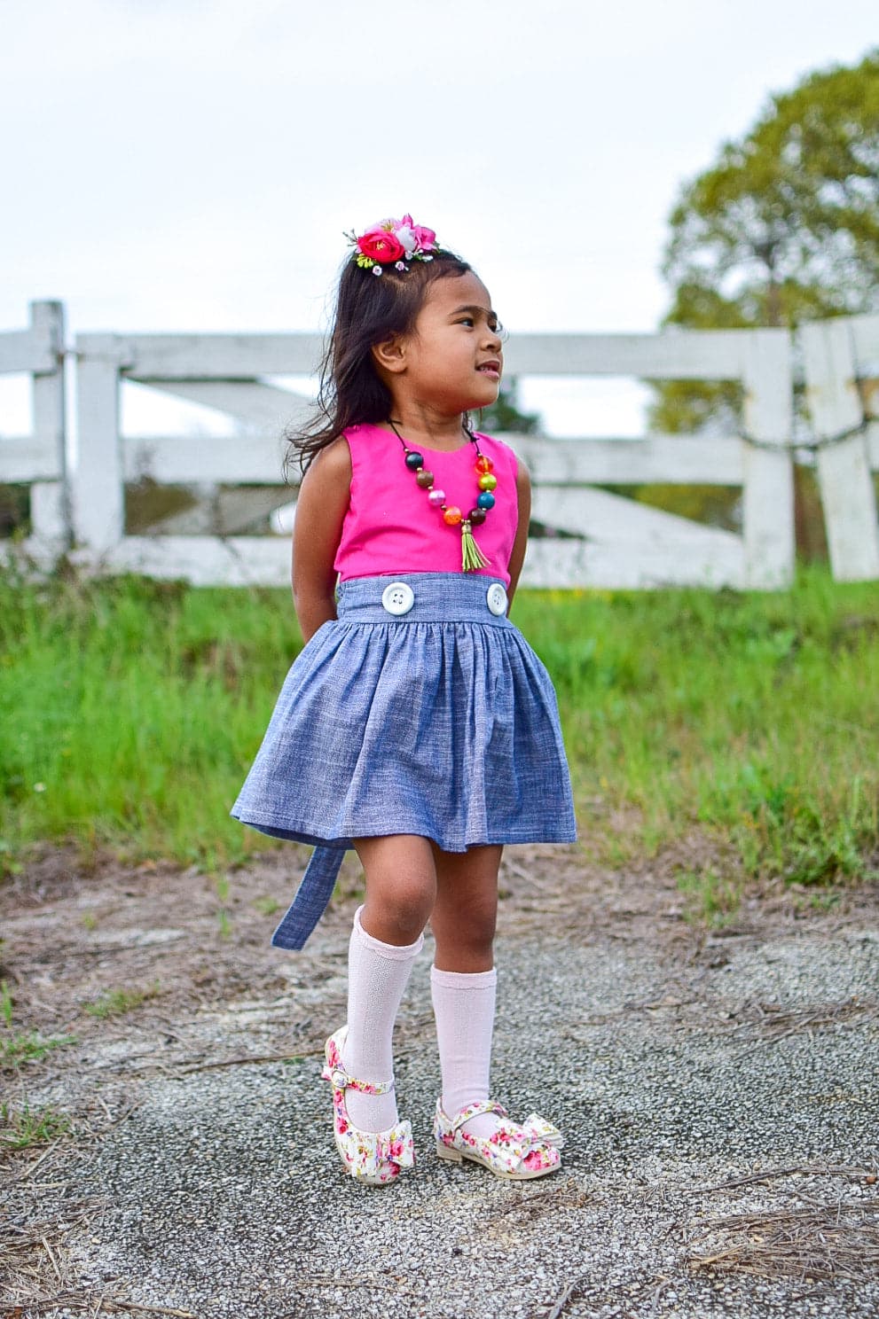 [Floral Blossom] Bow Shoes