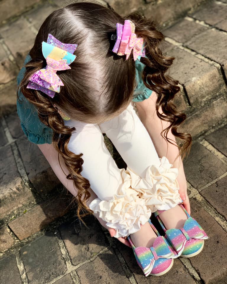 [Glitter Rainbow] Bow Shoes