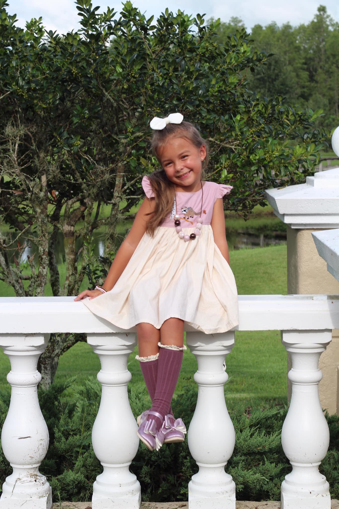 [Orchid Mauve] Bow Shoes