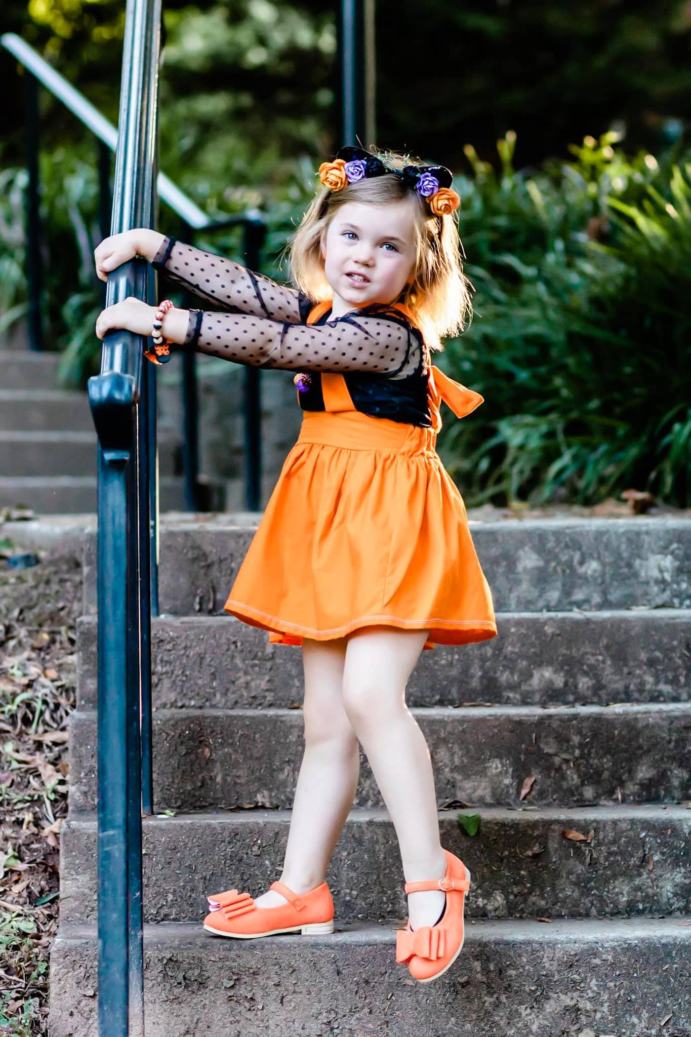 [Orange Suede] Bow Shoes