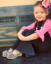 Load image into Gallery viewer, [Black + White Striped] Bow Shoes
