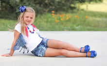 Load image into Gallery viewer, [Blue Sparkle] Bow Shoes
