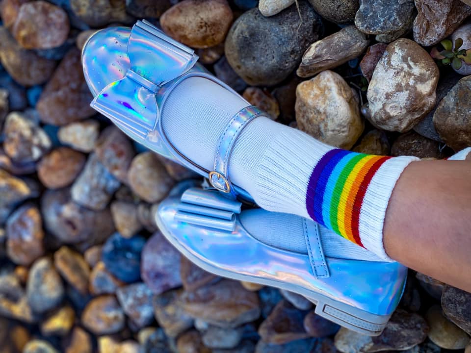 [Holographic + Iridescent] Bow Shoes