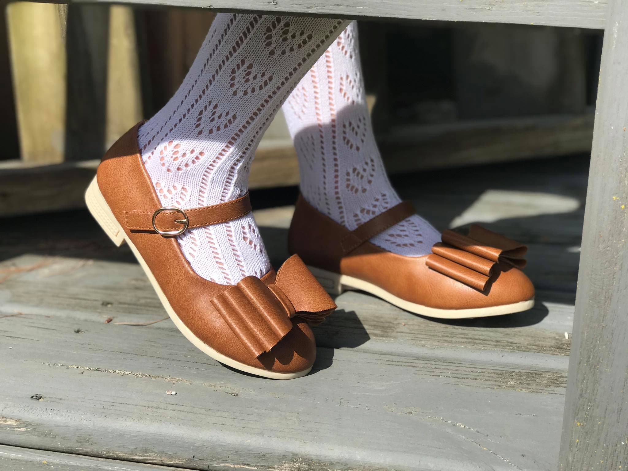 [Camel] Bow Shoes