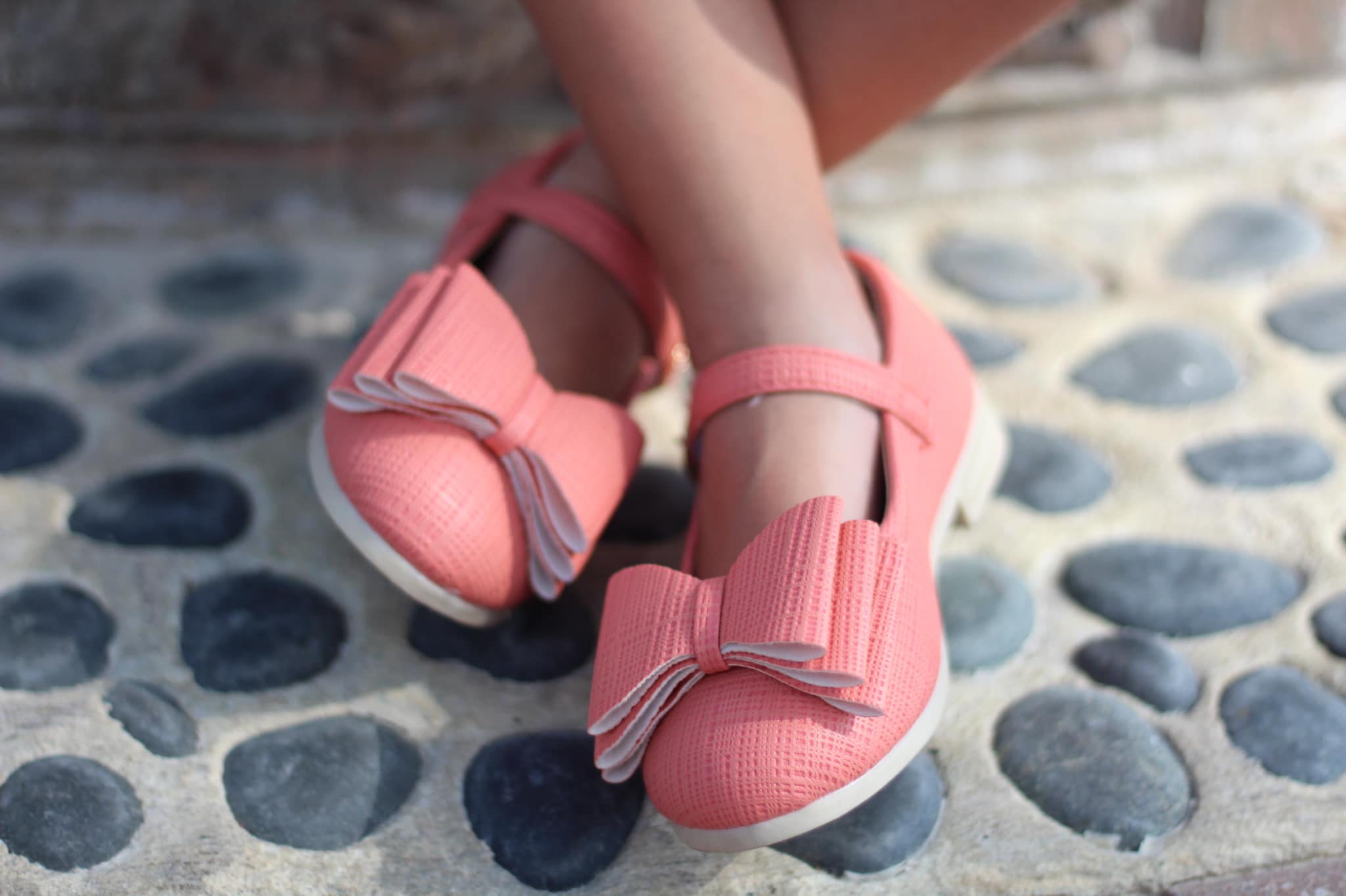 [Coral] Bow Shoes