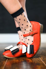 Load image into Gallery viewer, [Red, White + Black] Bow Shoes
