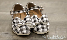 Load image into Gallery viewer, [White Buffalo Plaid] Bow Shoes

