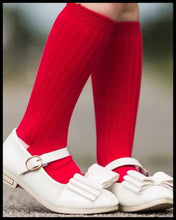 Load image into Gallery viewer, [Red Ribbed] Tall Socks
