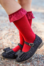 Load image into Gallery viewer, [Black Glitter Crochet] Bow Shoes
