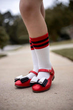 Load image into Gallery viewer, [Red, White + Black] Bow Shoes
