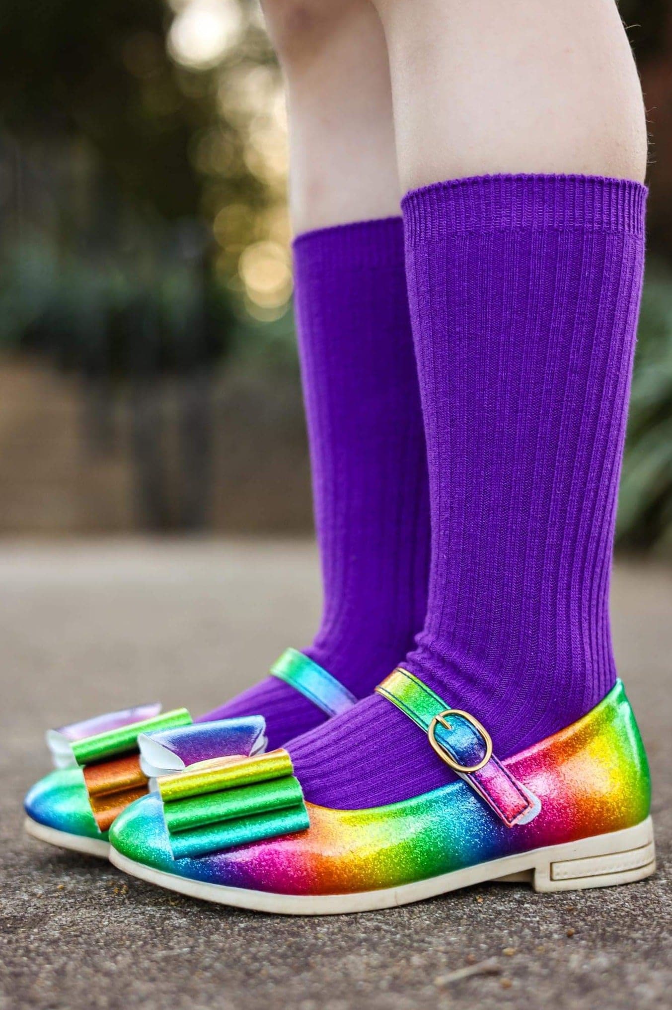 [Rainbow] Bow Shoes