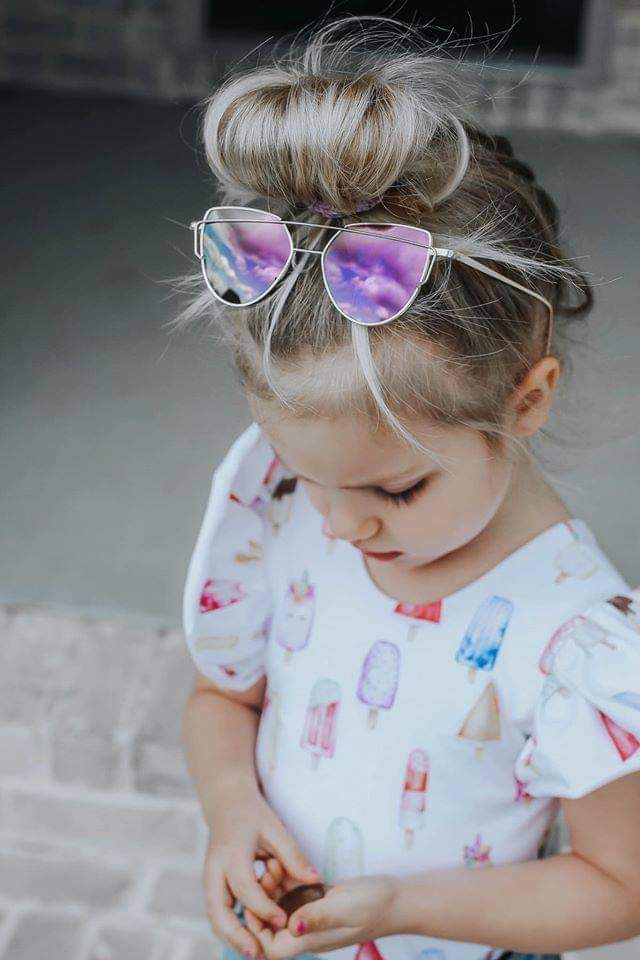 [Metallic Double Bar] Aviator Sunglasses