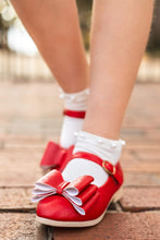 Load image into Gallery viewer, [Red Quilted] Bow Shoes
