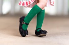 Load image into Gallery viewer, [Black Glitter Crochet] Bow Shoes
