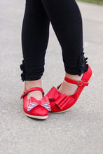 Load image into Gallery viewer, [Red Quilted] Bow Shoes
