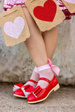 Load image into Gallery viewer, [Red Quilted] Bow Shoes
